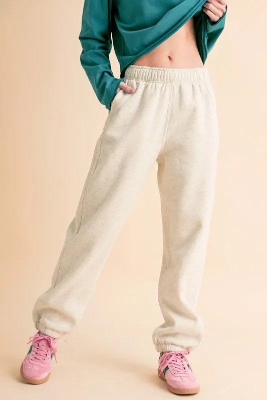 Aemi+Co Drawstring Elastic Waist Joggers for Comfort and Style - Love Salve