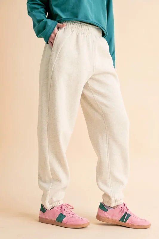 Aemi+Co Drawstring Elastic Waist Joggers for Comfort and Style - Love Salve 