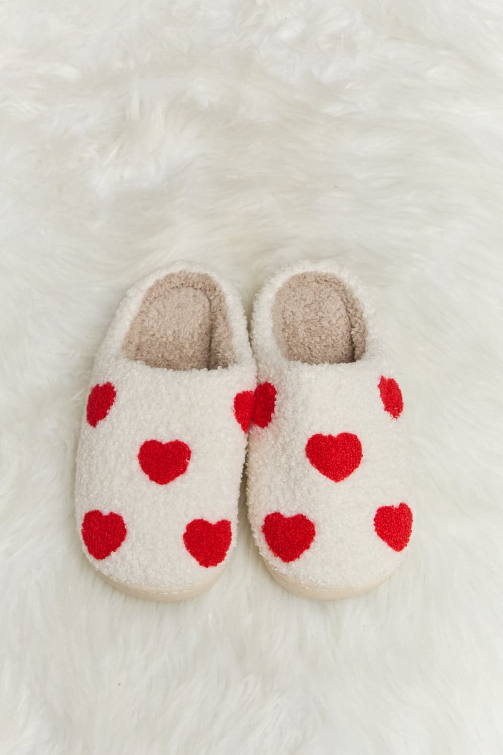 Melody Printed Plush Slide Slippers.