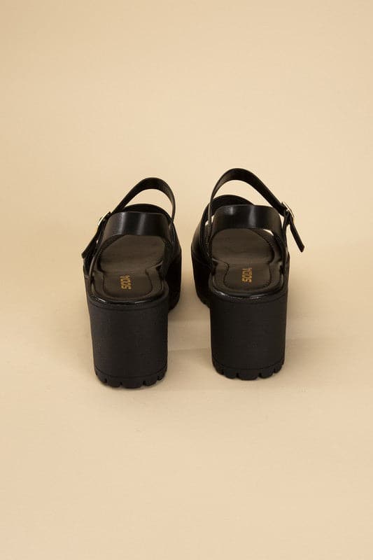 STACIE-S Platform Sandals.