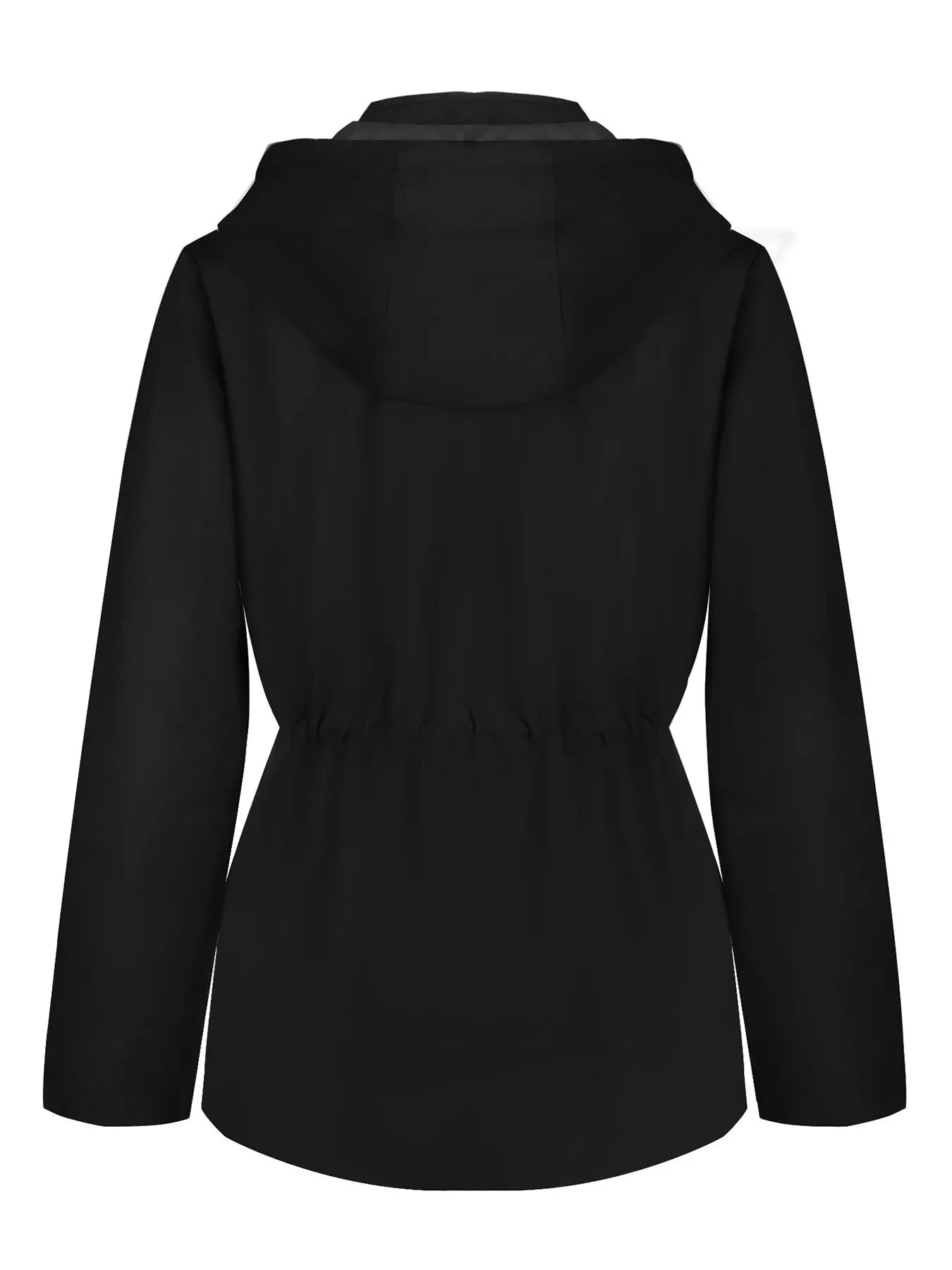 Zip Up Waterproof Hooded Outerwear With Pockets And Drawstring Simply Love