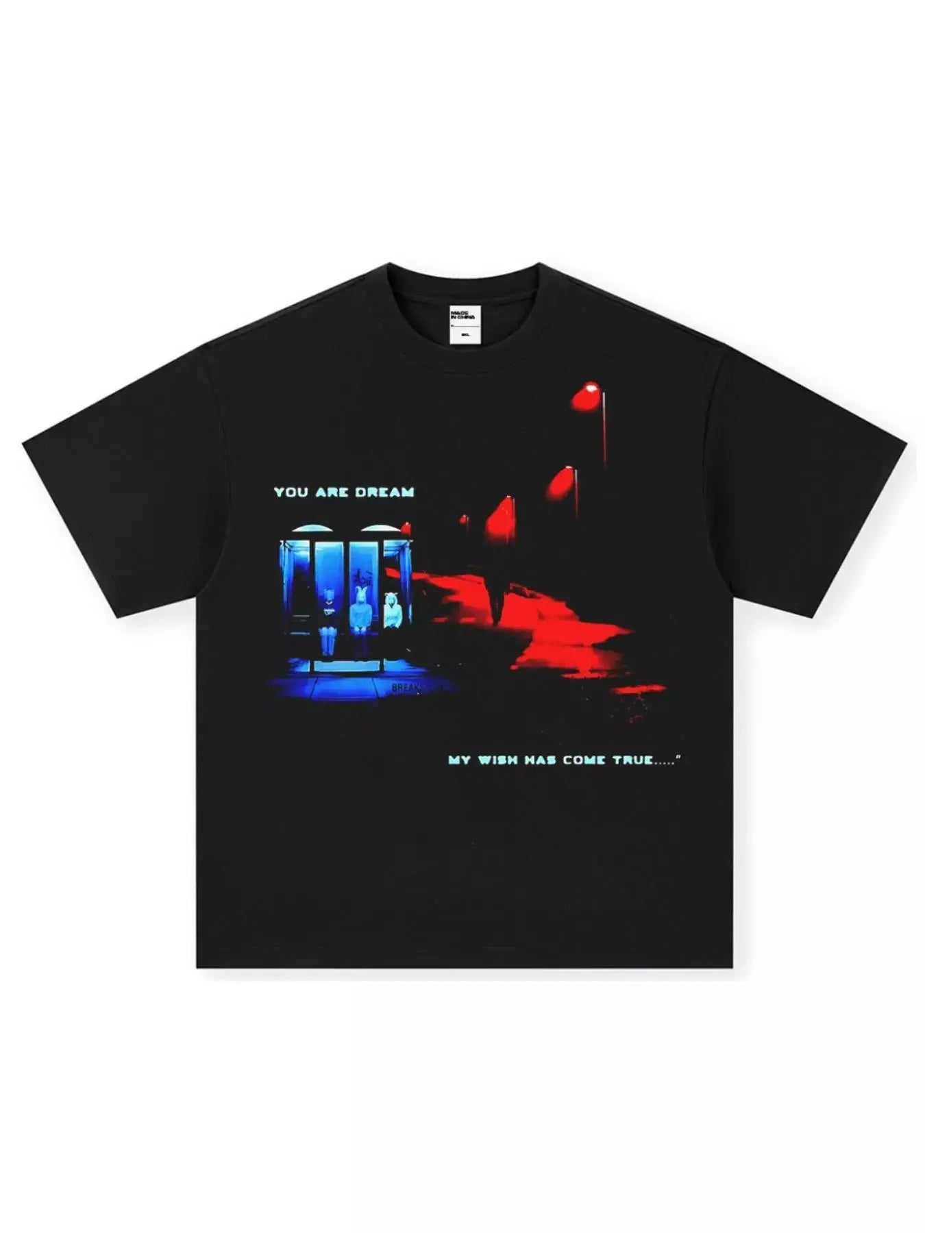 Men's Graphic Round Neck Oversized T-Shirt Simply Love