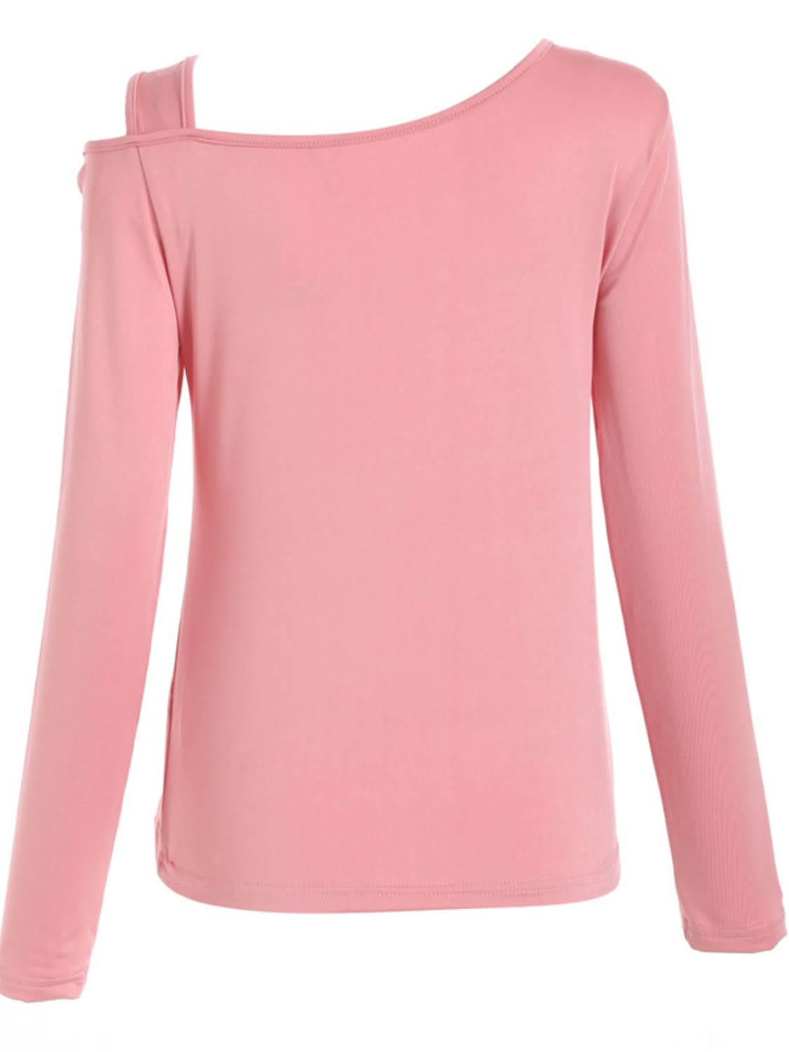 Asymmetrical cutout long sleeve tee with a modern twist