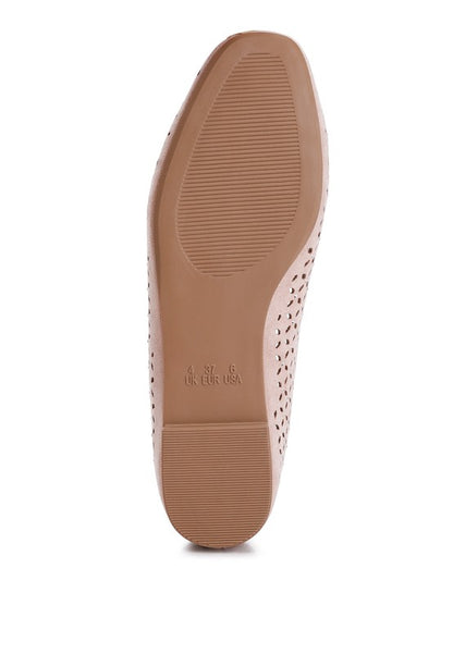 Gordon chic perforated ballerinas