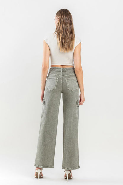 Vervet by Flying Monkey 90's Super High Rise Cargo Jeans.