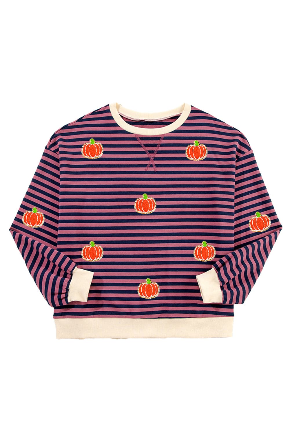 Pumpkin Striped Long Sleeve SweatshirtFeatures: Sequin
Sheer: Opaque
Stretch: Slightly stretchy
Material composition: 95% cotton, 5% elastane
Care instructions: Machine wash cold. Tumble dry low.
ImporteLove Salve Pumpkin Striped Long Sleeve SweatshirtSweatshirts & Hoodies