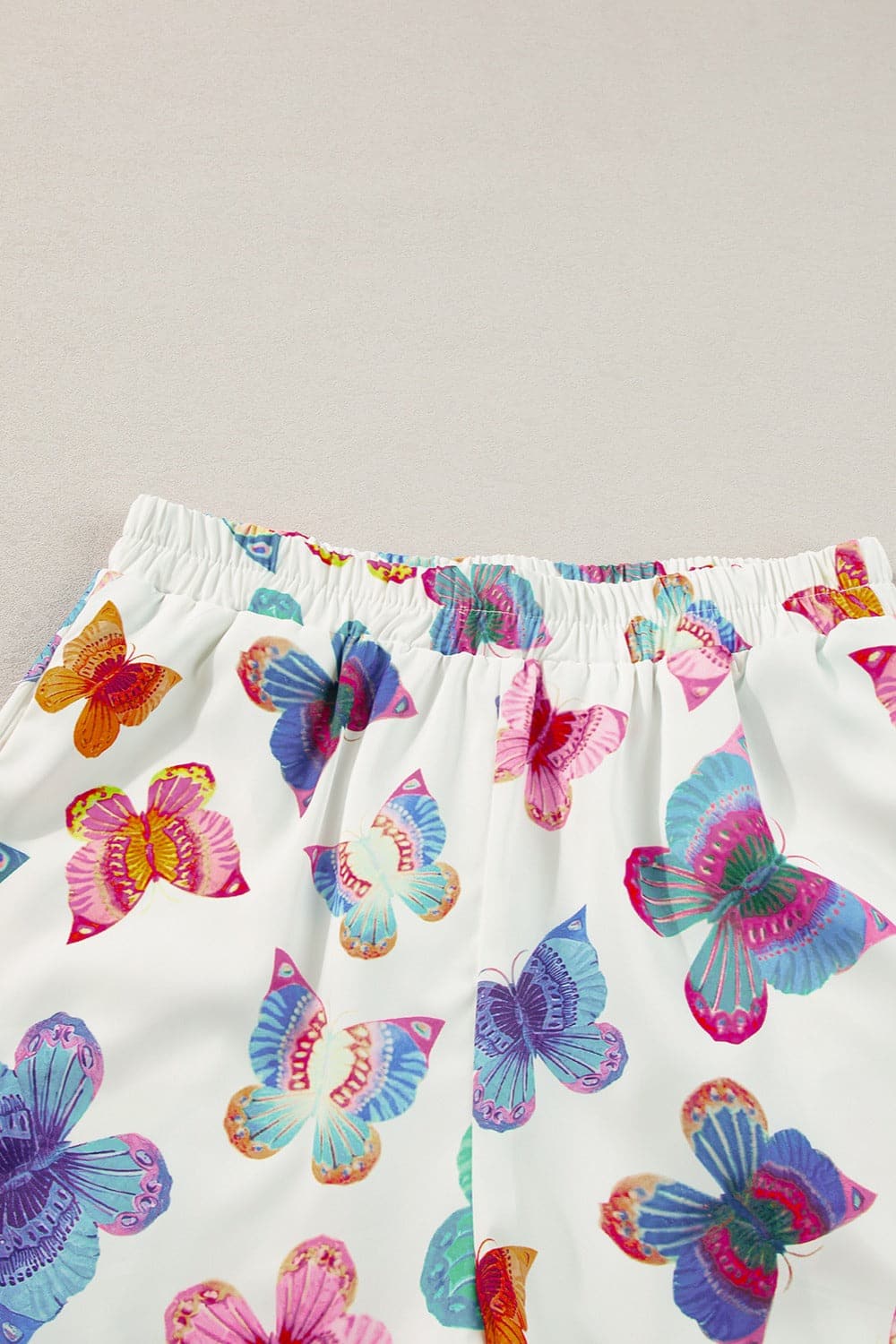 Butterfly Half Sleeve Top and Shorts Set.