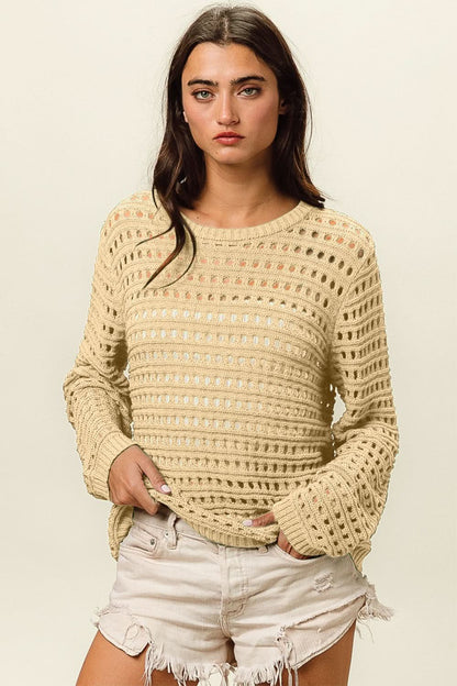 BiBi openwork knit cover up