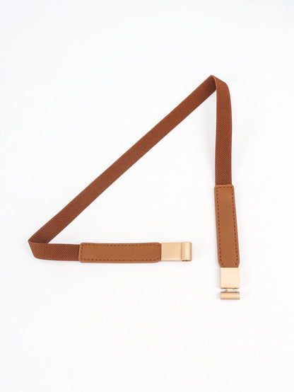 PU Elastic Skinny Belt.