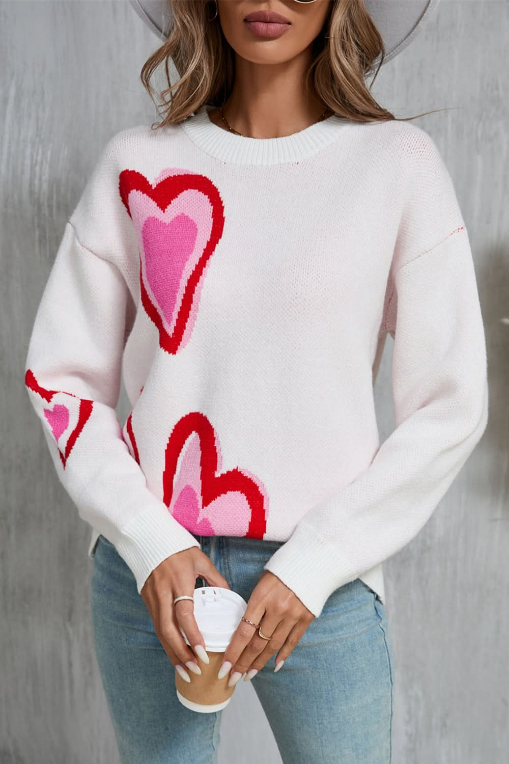 Heartfelt angel wings long sleeve sweater