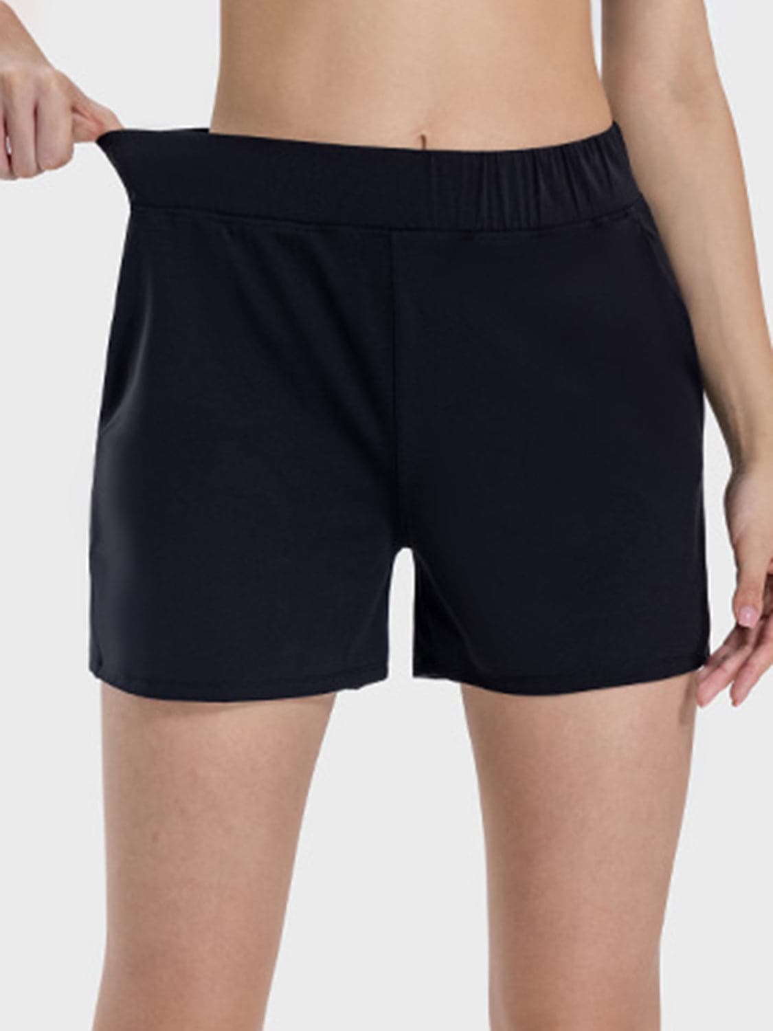 Elastic Waist Active Shorts.