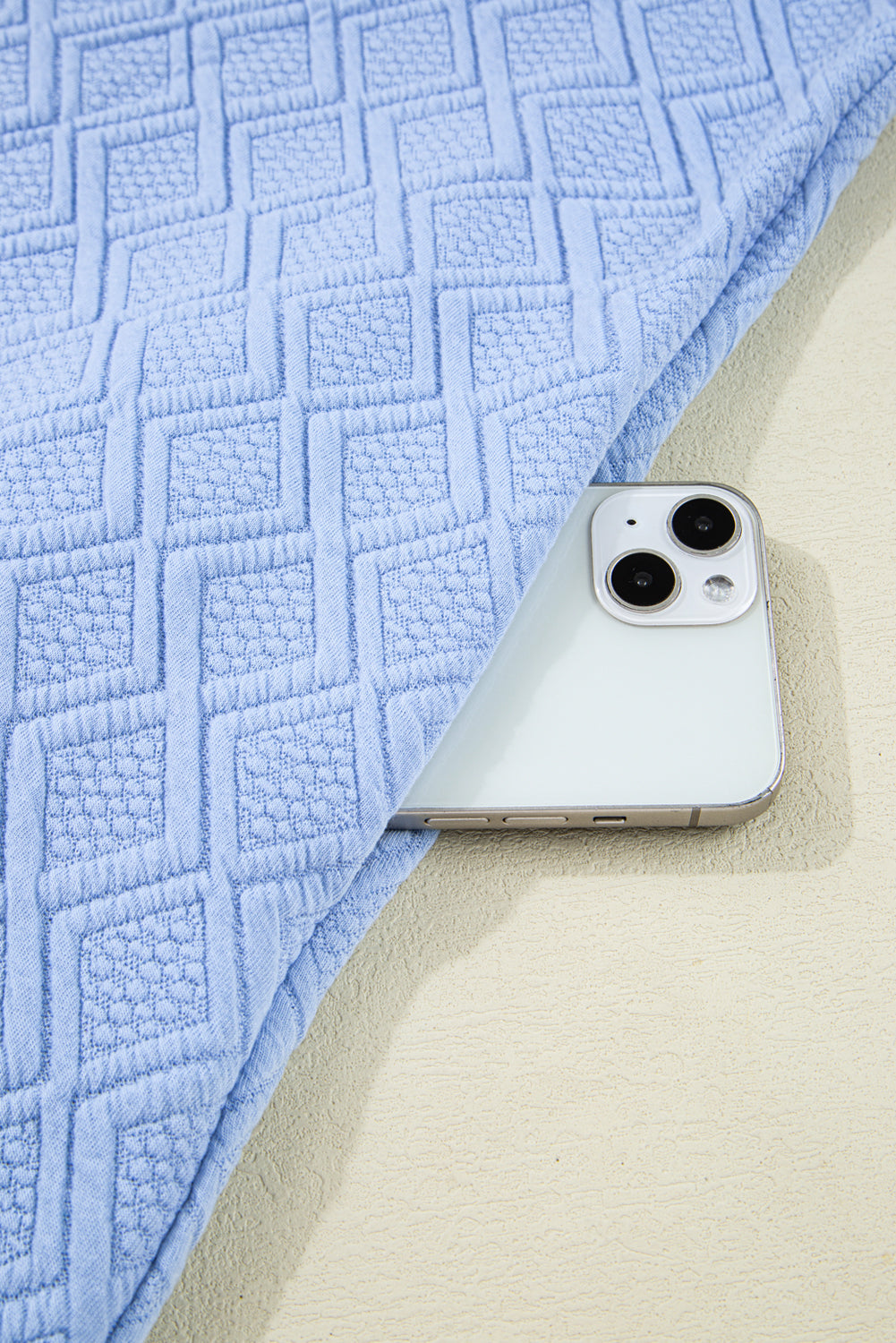 Beau Blue Striped Pop of Color Collared Checkered Textured Plus Size Dress Divine Design4U