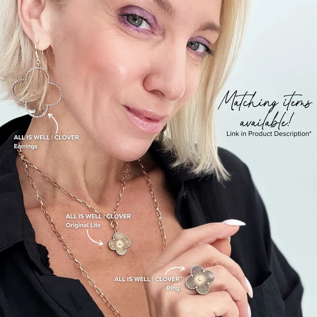 All is Well Clover Original Lite Necklace Katia Designs