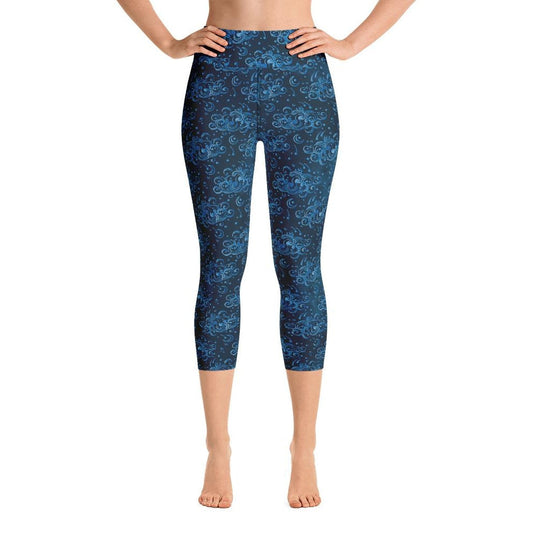 Blue Sky Capri Leggings with Pockets MM