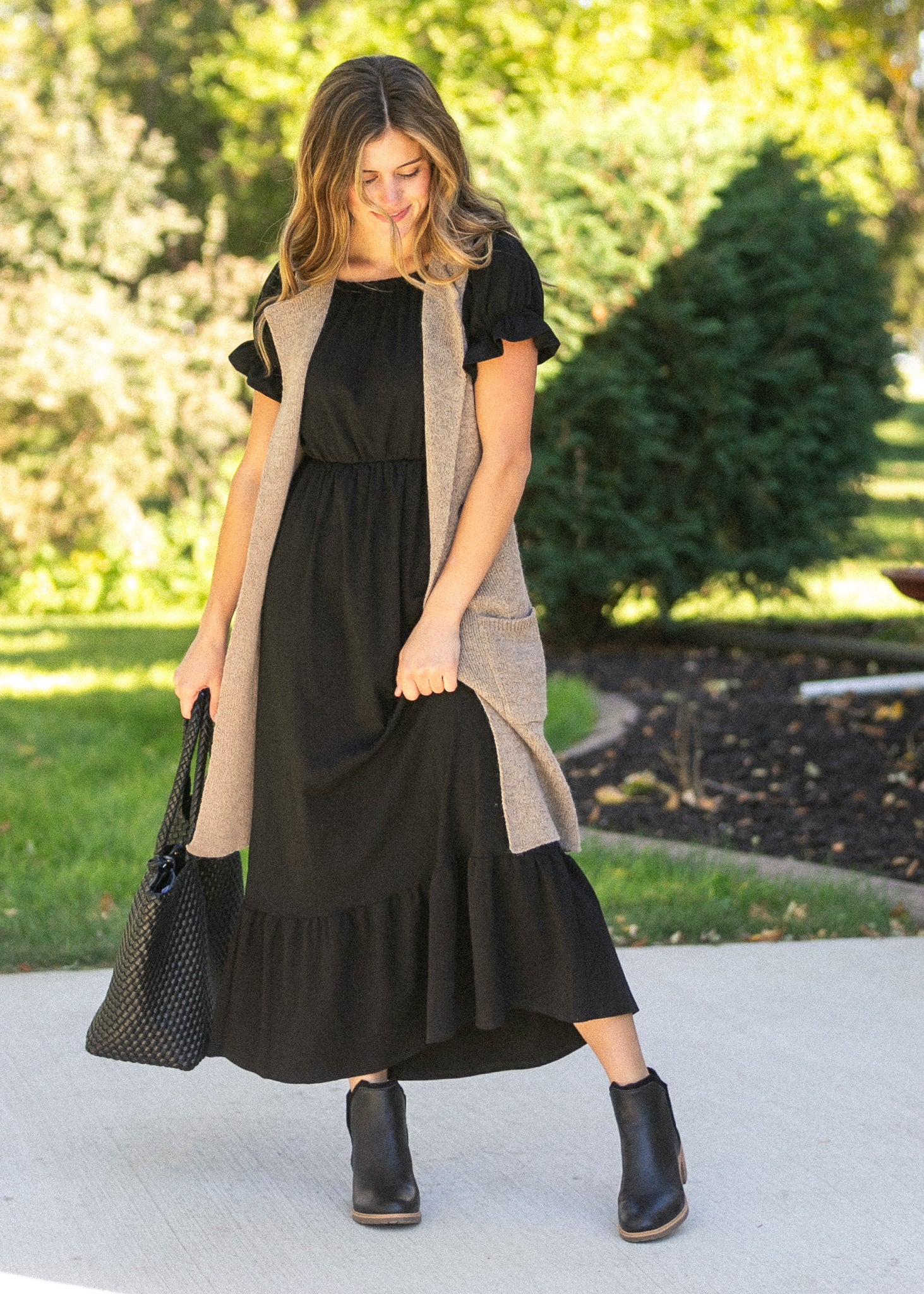 Amy Puff Sleeve Maxi Dress Inherit Co.