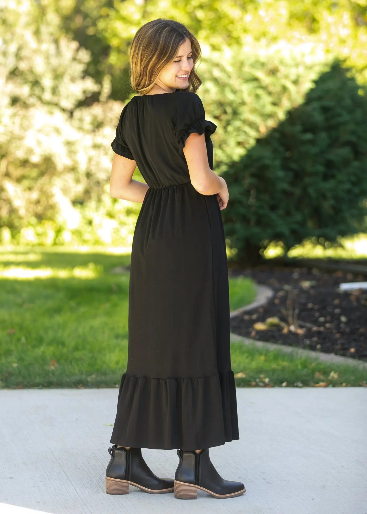 Amy Puff Sleeve Maxi Dress Inherit Co.