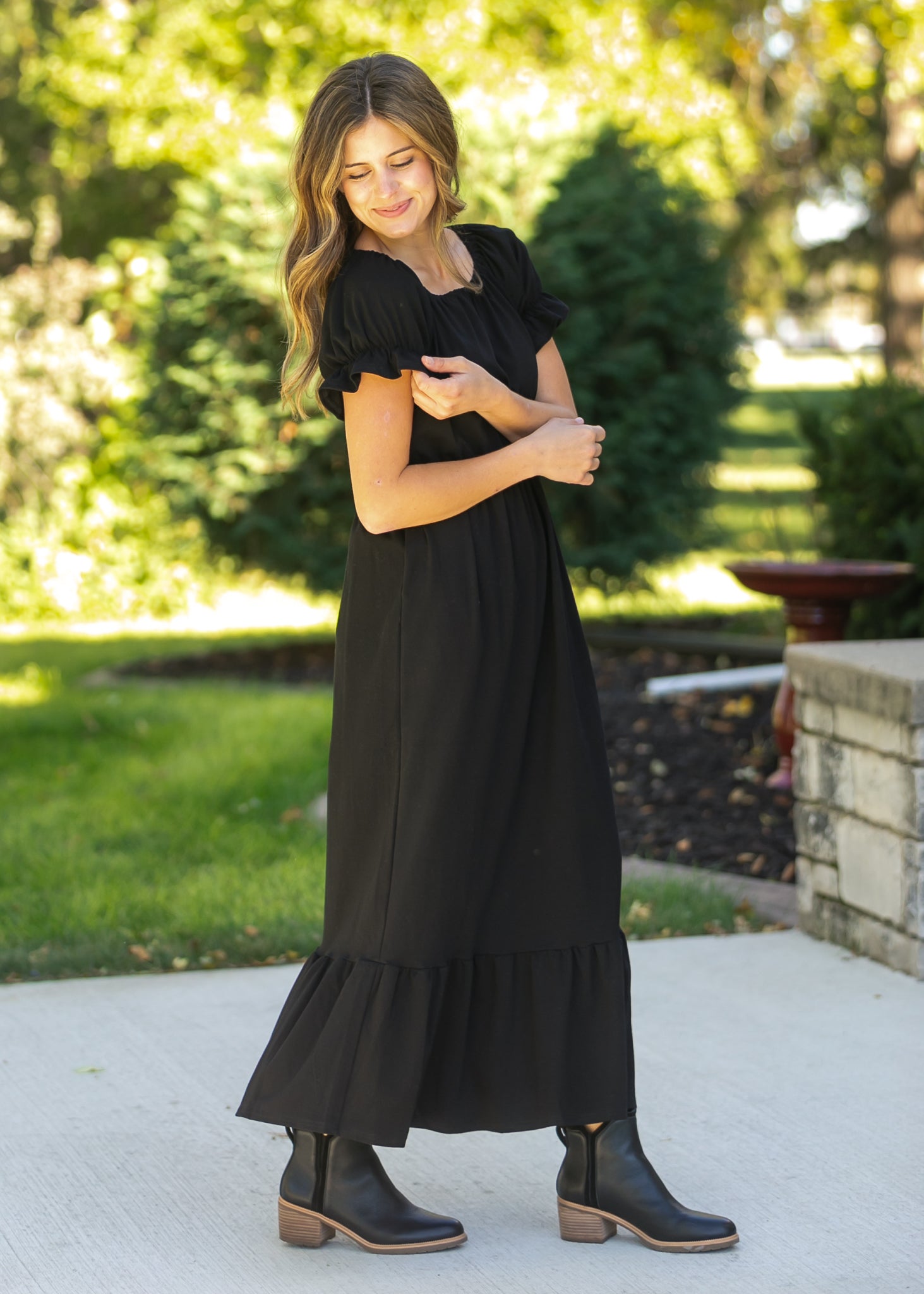 Amy Puff Sleeve Maxi Dress Inherit Co.