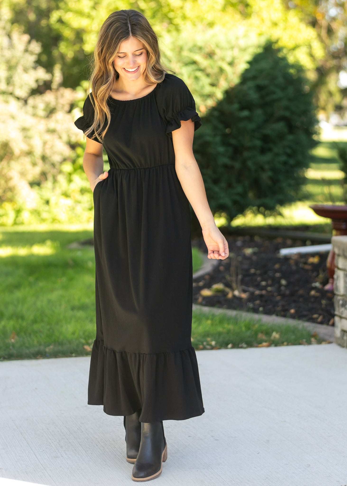 Amy Puff Sleeve Maxi Dress Inherit Co.
