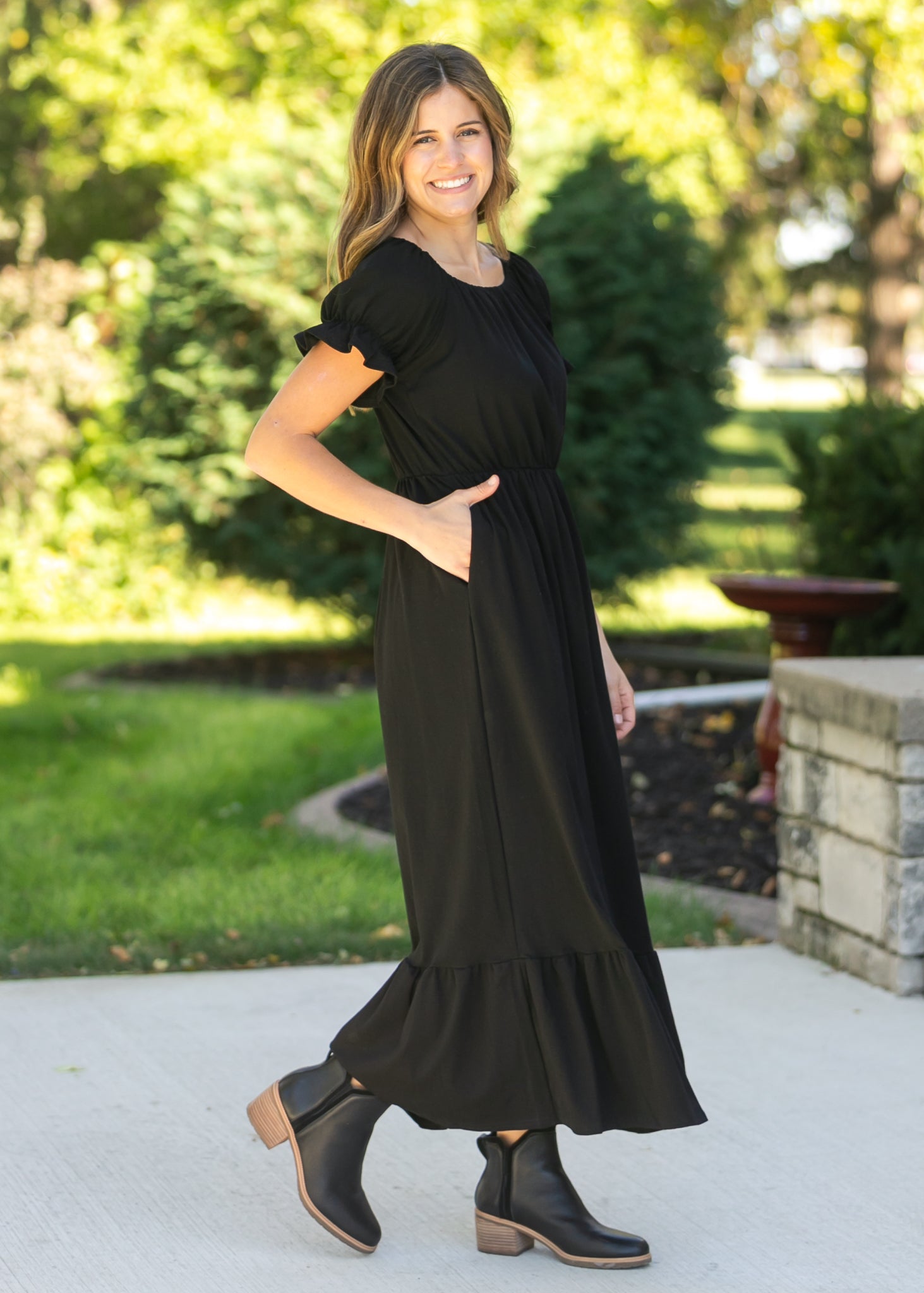 Amy Puff Sleeve Maxi Dress Inherit Co.