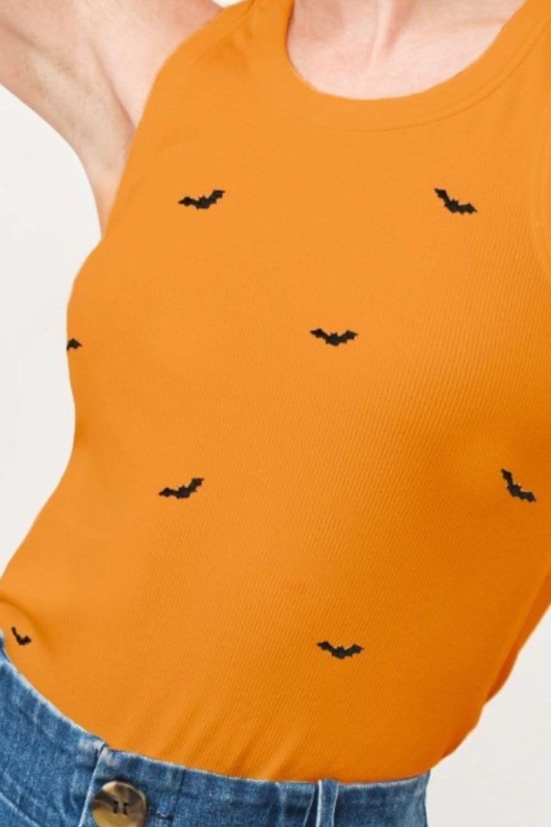 And The Why Bat Embroidered Ribbed Tank - Love Salve 