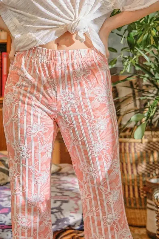 And The Why Wrinkle-Free Stretch Bell Bottom Flare Pants - Love Salve 