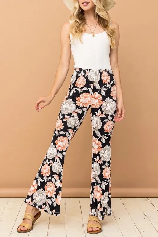 And The Why Wrinkle-Free Stretch Bell Bottom Flare Pants - Love Salve 