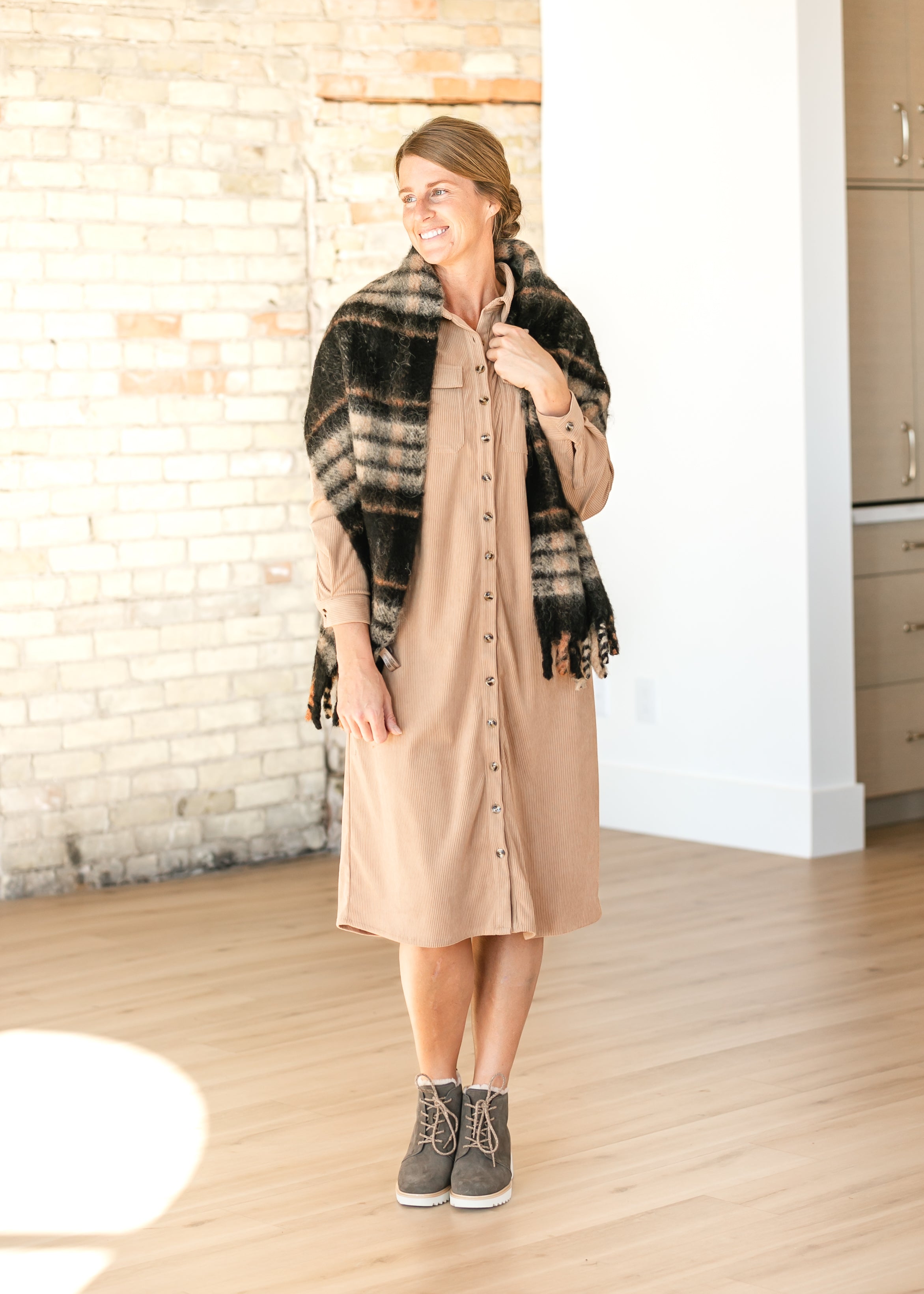 Anika Corduroy Shirt Dress Inherit Co.