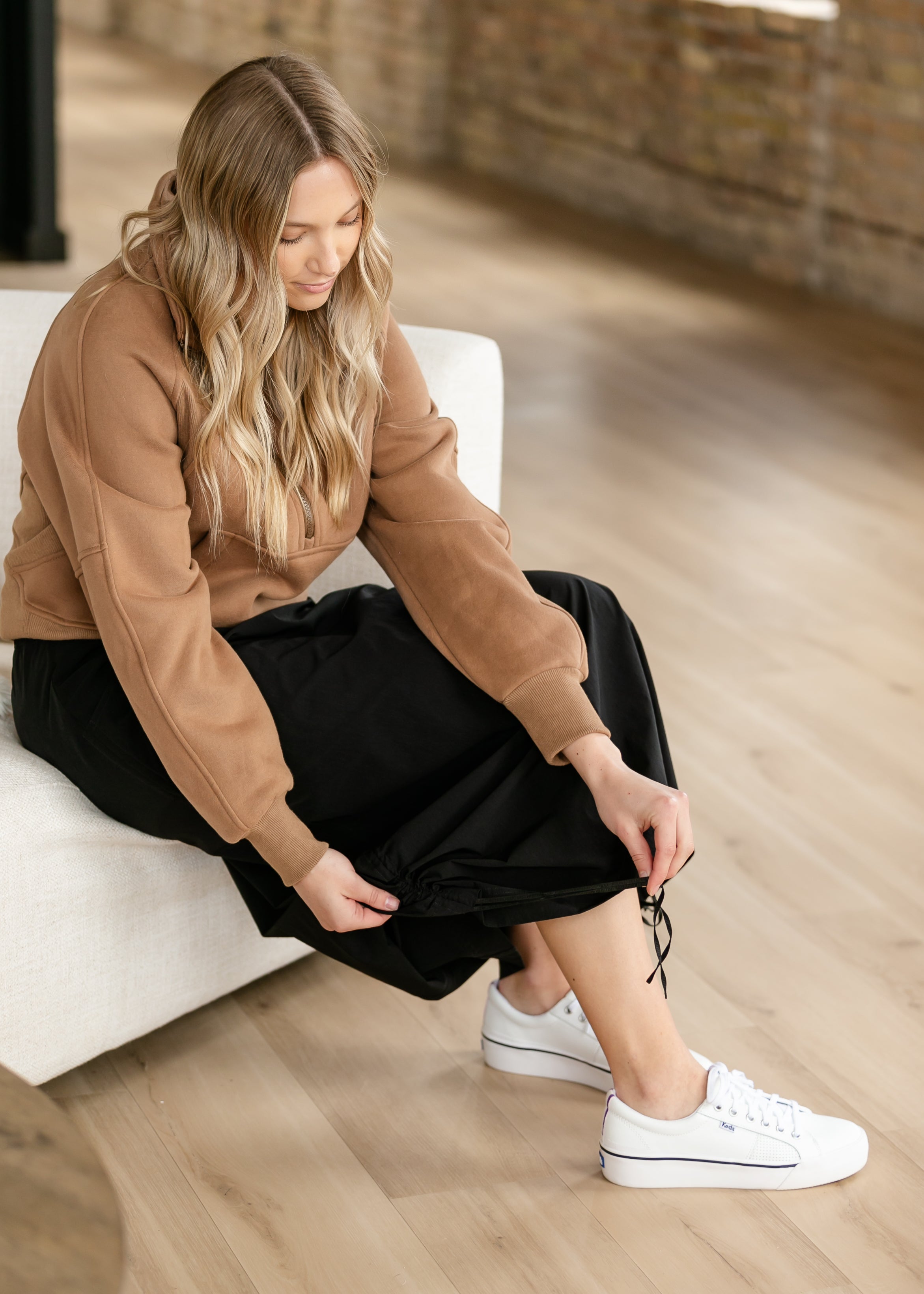 Anika Hiking Maxi Skirt - Product side view IC Skirts by Inherit Co.