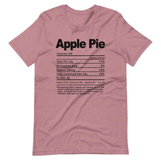 Adorb.co Apple Pie Thanksgiving Tee, a soft graphic t-shirt. Showcases a delightful apple pie design, ideal for festive fall 