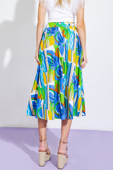 ARE WE THERE YET WOVEN MIDI SKIRT - Love Salve