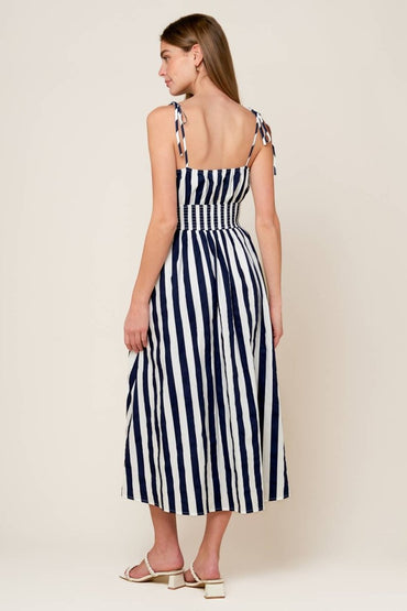 AROUND THE WORLD WOVEN MIDI DRESS - Love Salve