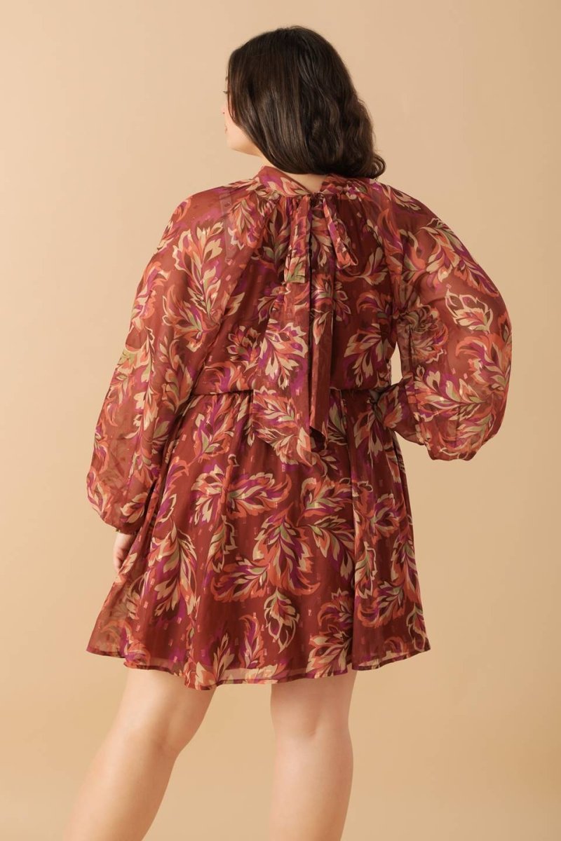 ARTISTIC ESSENCE WOVEN MINI DRESS - Love Salve 