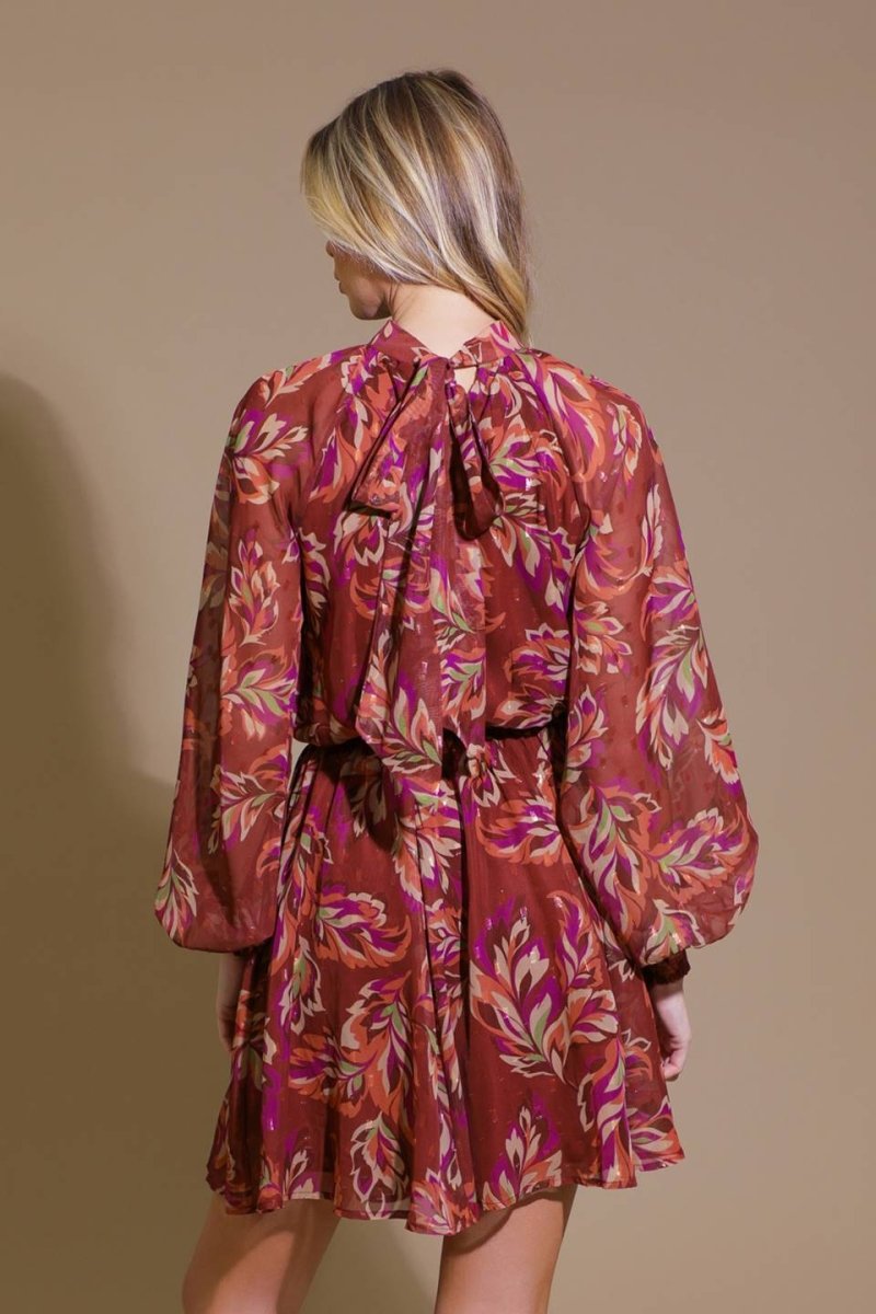 ARTISTIC ESSENCE WOVEN MINI DRESS - Love Salve 