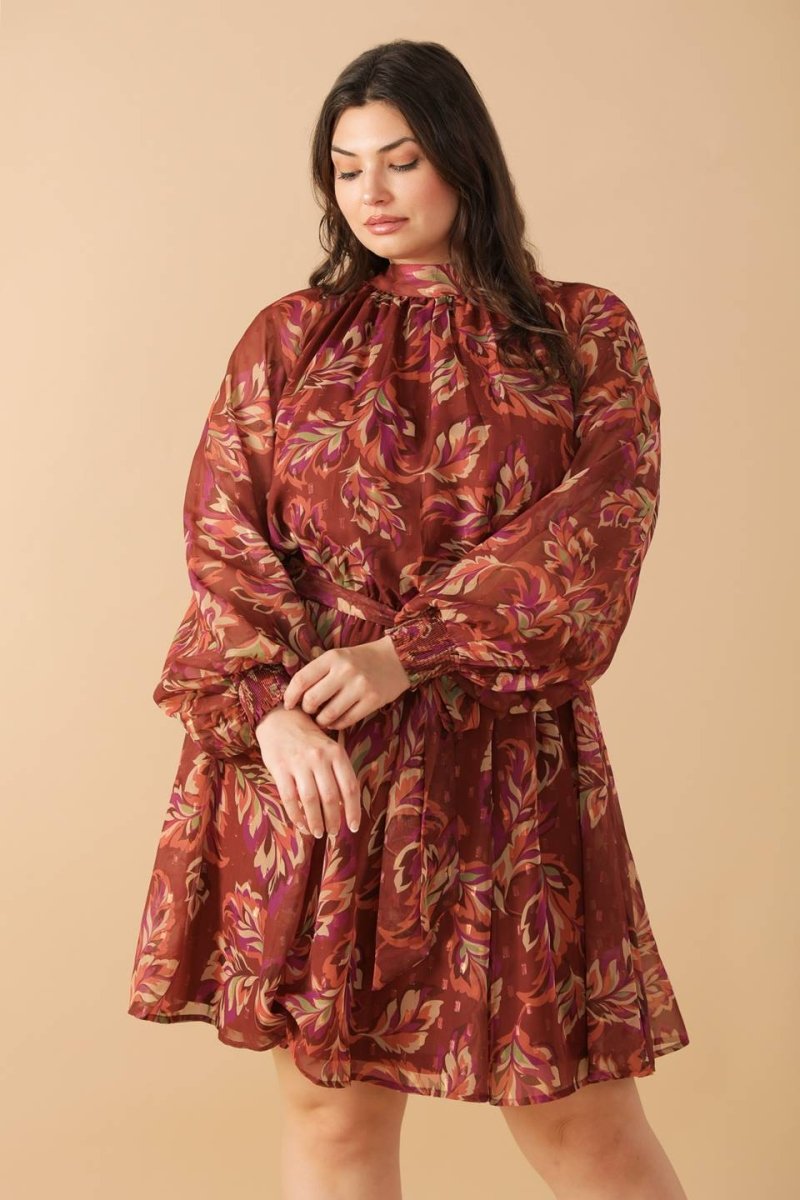 ARTISTIC ESSENCE WOVEN MINI DRESS - Love Salve 