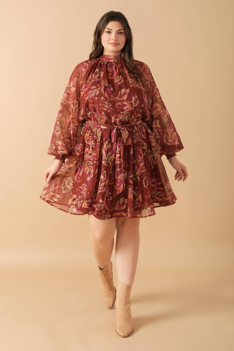 ARTISTIC ESSENCE WOVEN MINI DRESS - Love Salve