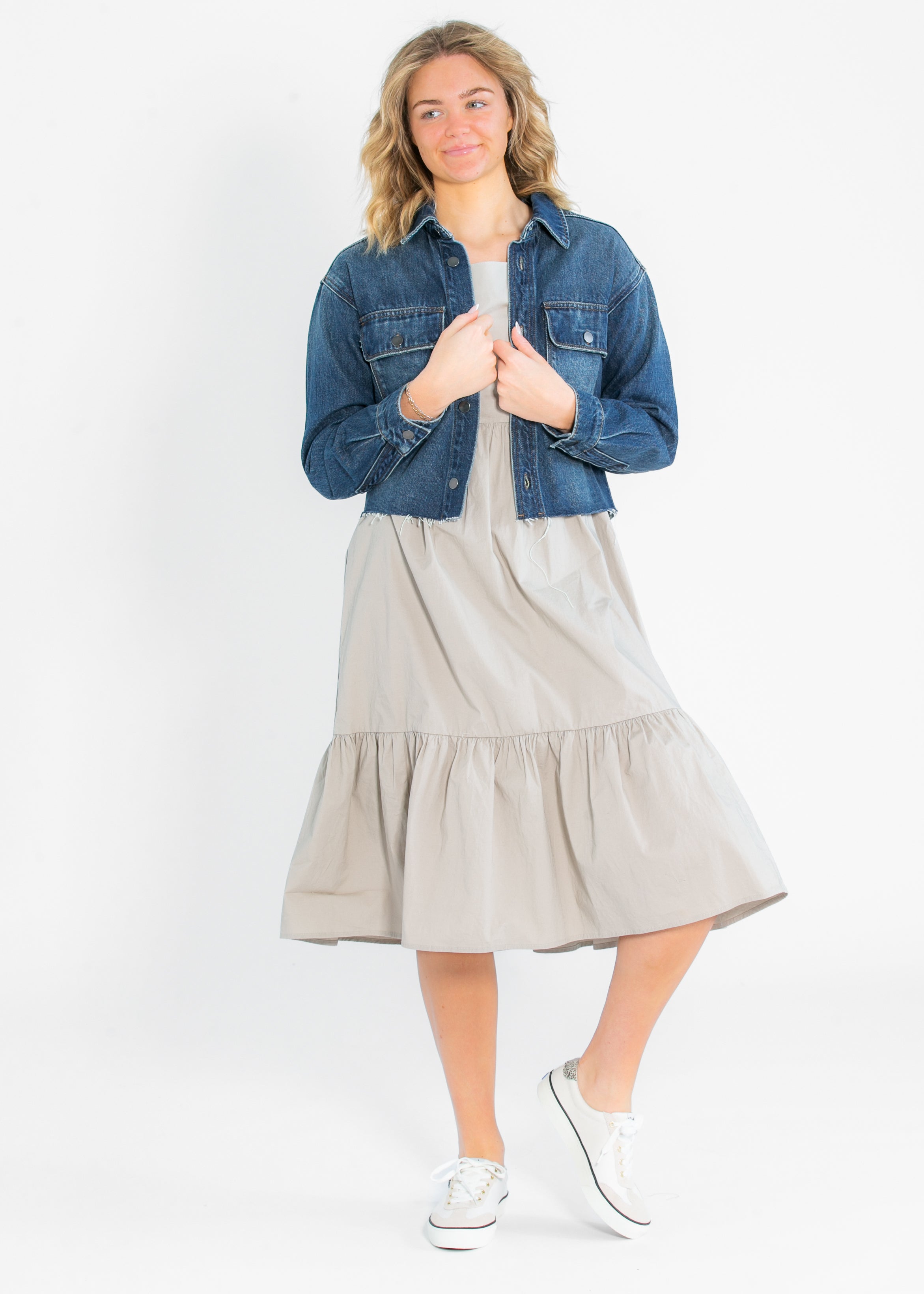 Ava Square Neck Midi Dress Inherit Co.