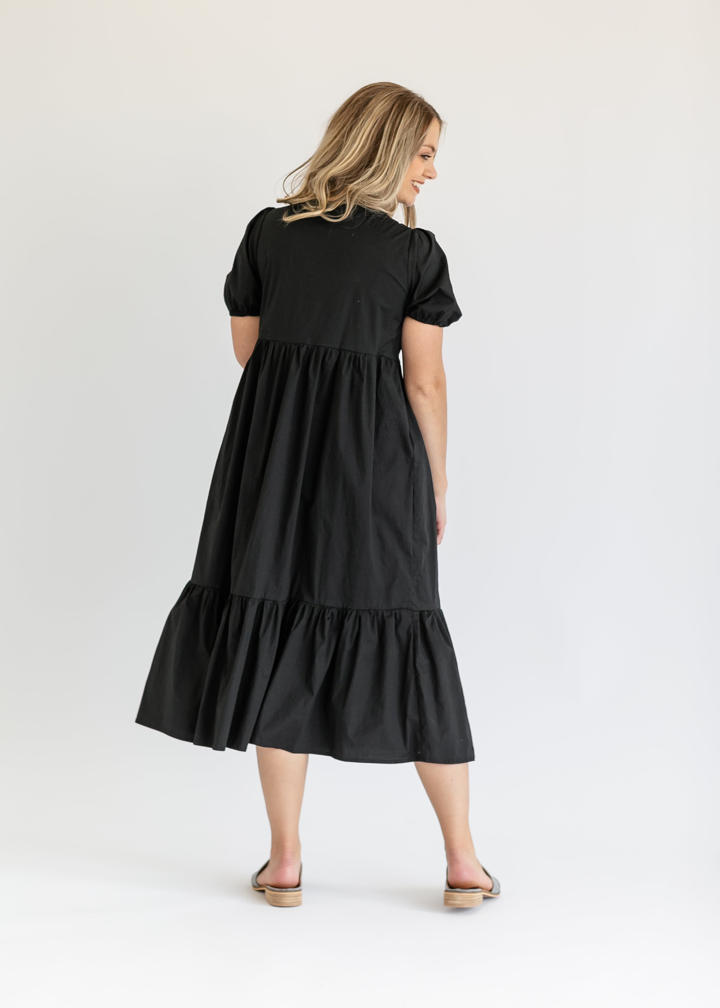 Ava Square Neck Midi Dress Inherit Co.