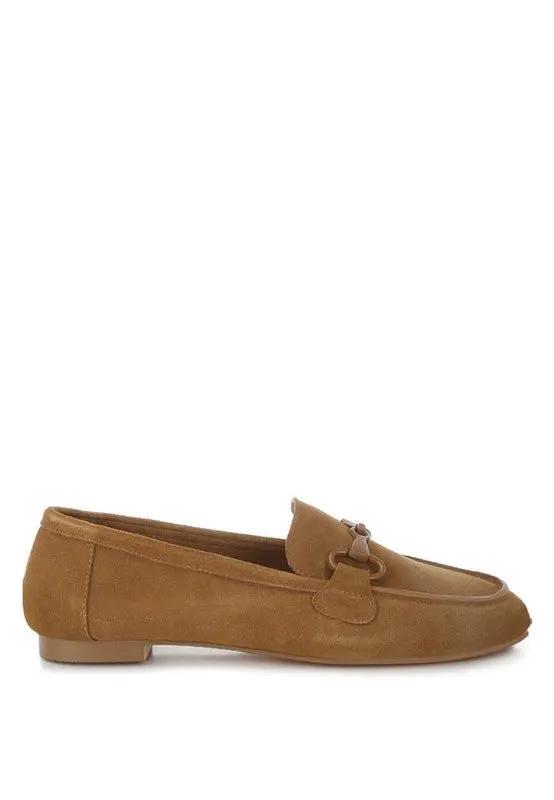 Awen Monochromatic Horsebit Real Suede Loafers for Men - Love Salve 