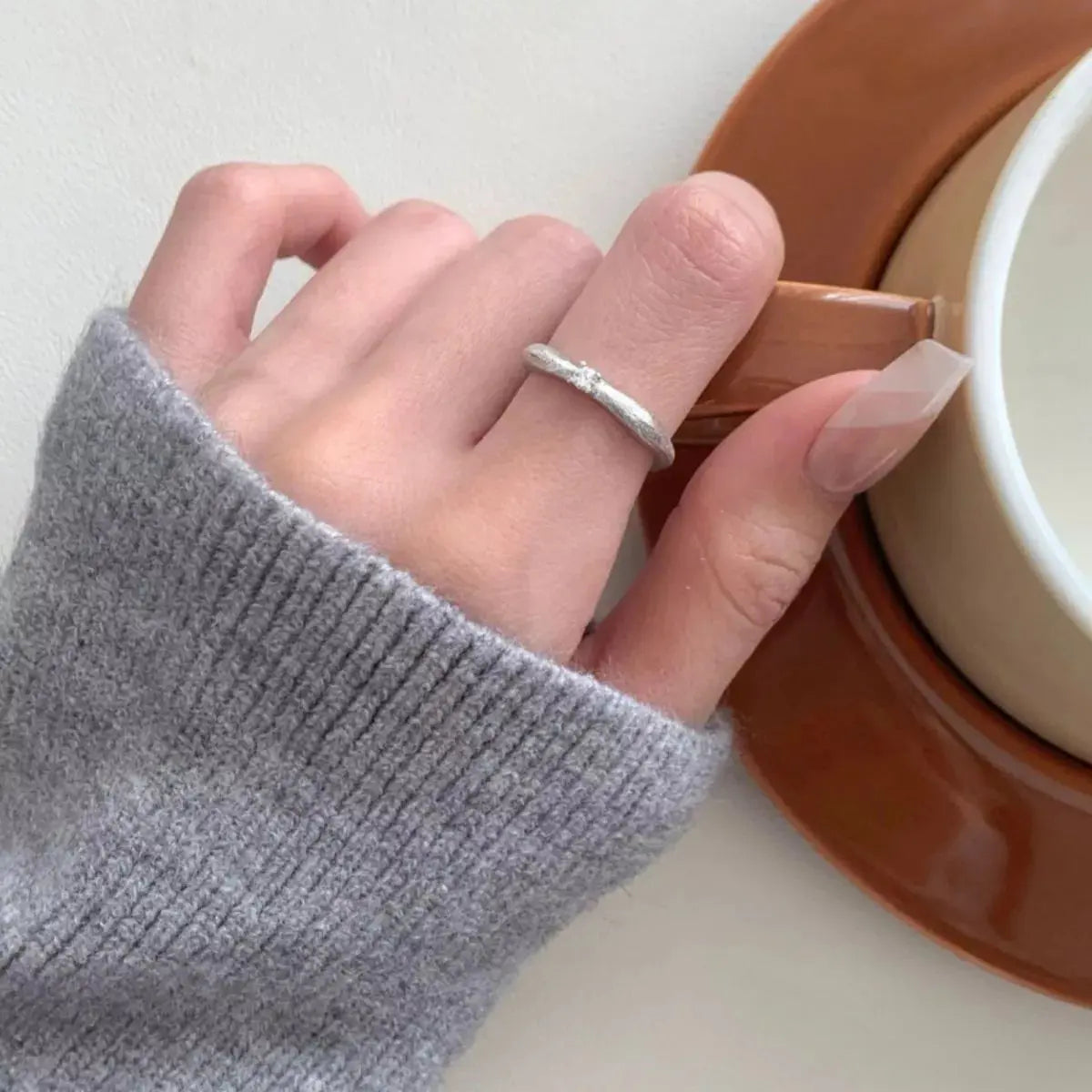 925 Sterling Silver Zircon Ring Simply Love