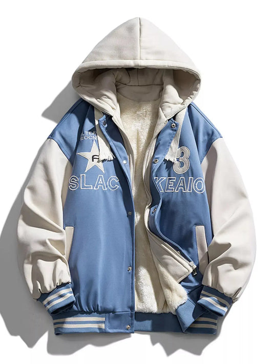 Men's Full Size Zip Up Hooded Jacket Plus Size Simply Love