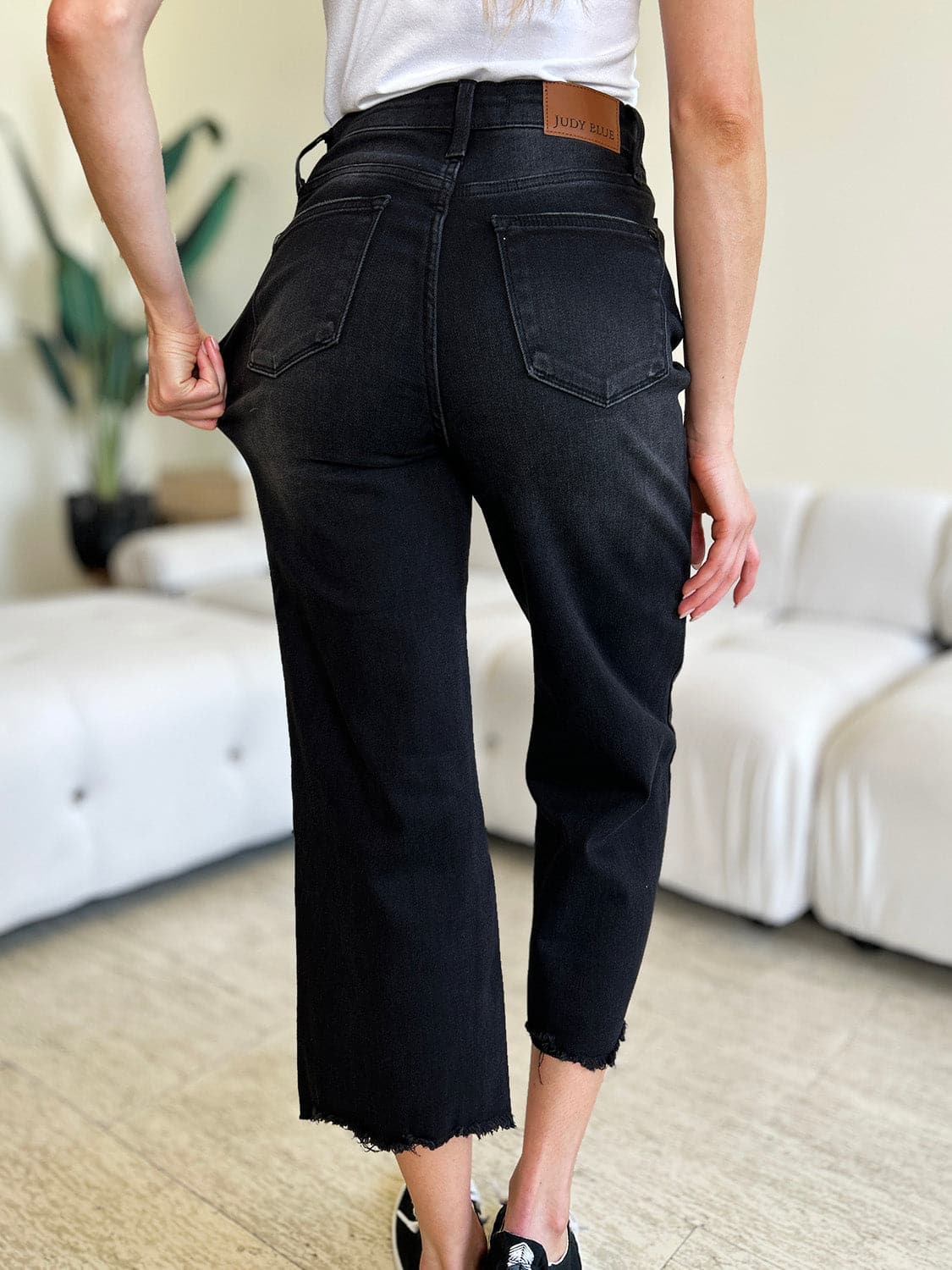 Judy Blue Full Size High Waist Button Fly Jeans.