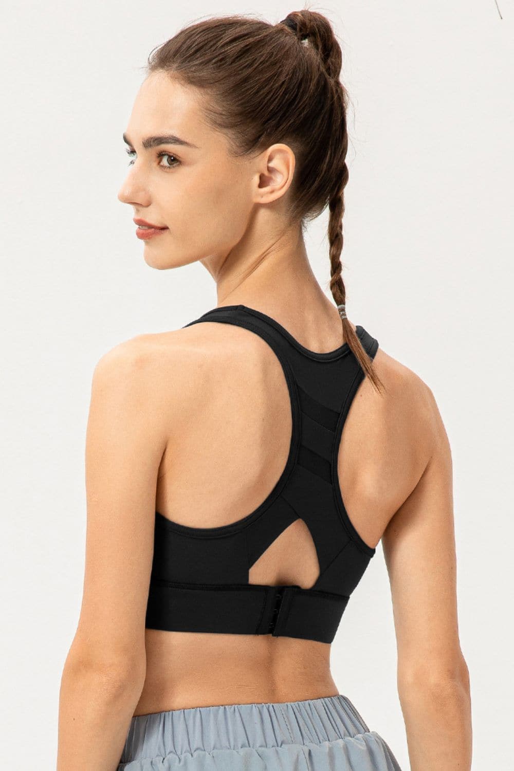 Scoop Neck Long Sports Bra.