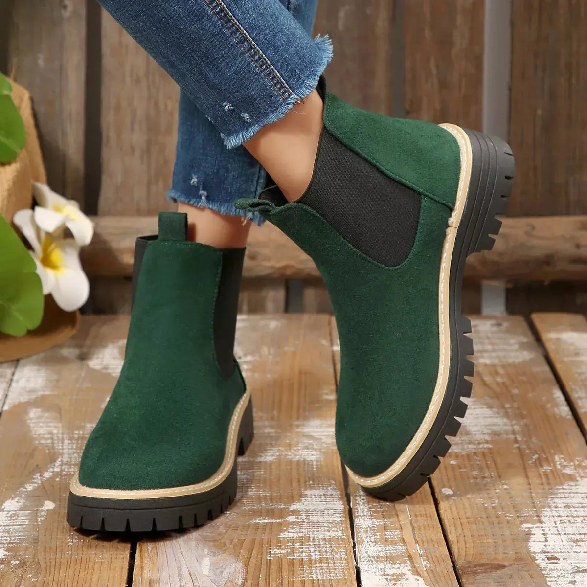 Round Toe Ankle Boots Simply Love