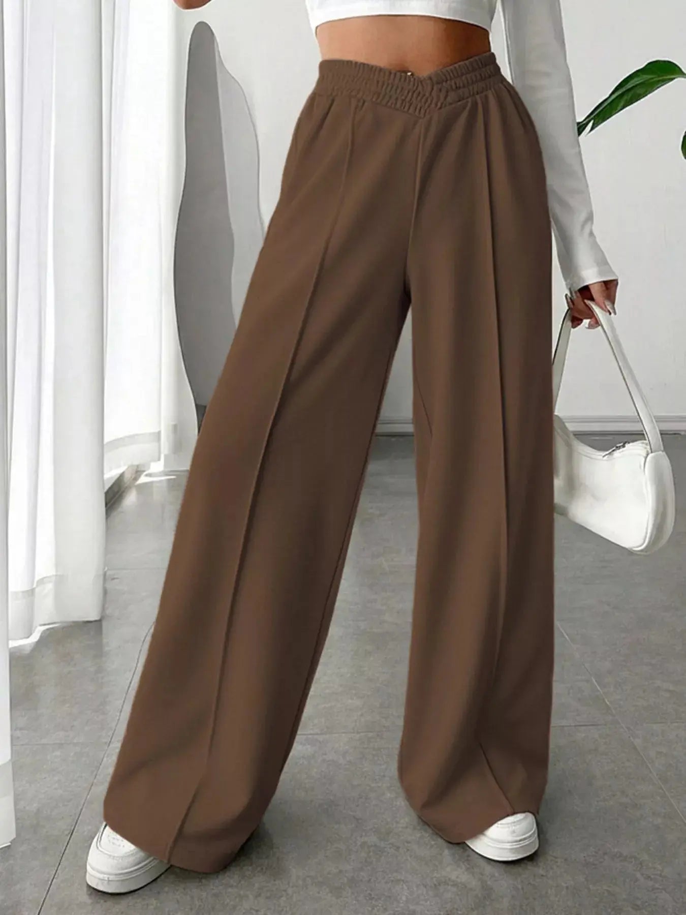 Wide Leg High Waist Pants Simply Love