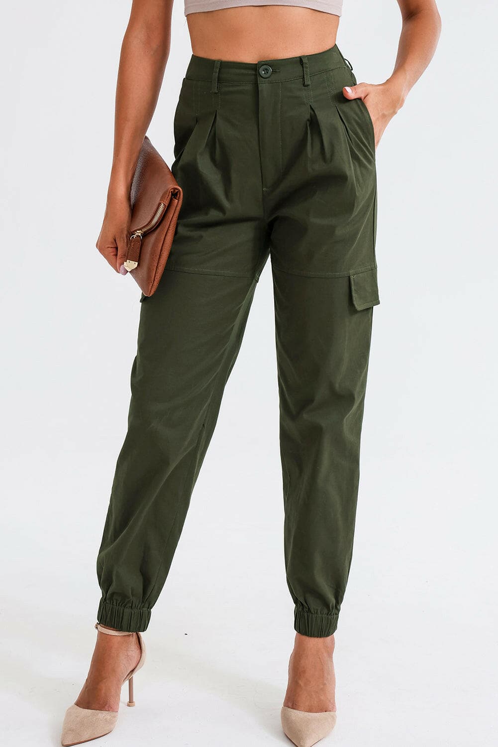 High Waist Cargo Pants.