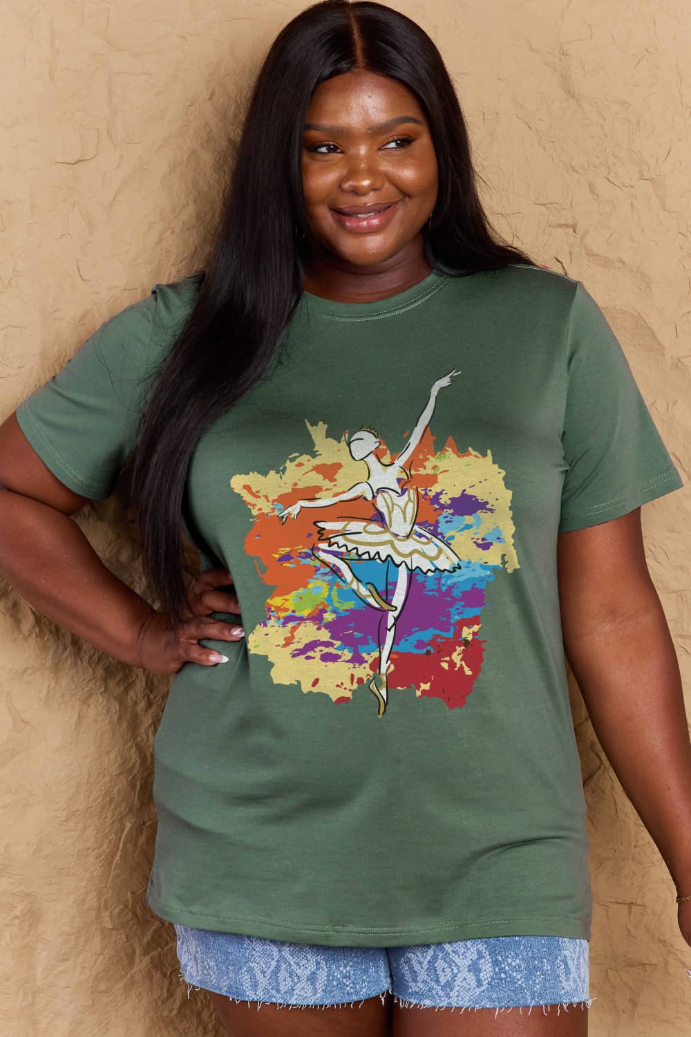 Simply Love: Ballet Dancer Cotton Tee