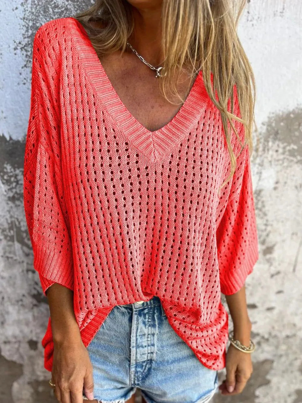 Simply Love: Openwork Knit Cover-Up