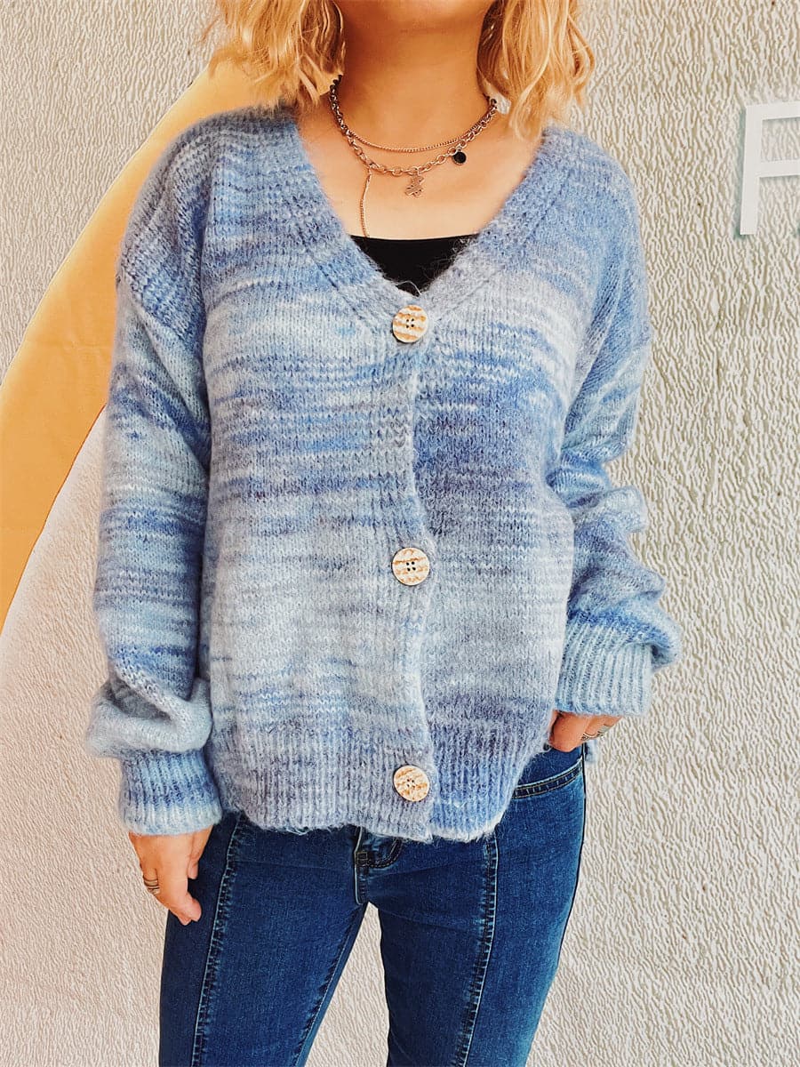 Cozy Long Sleeve Cardigan - 100% Polyester