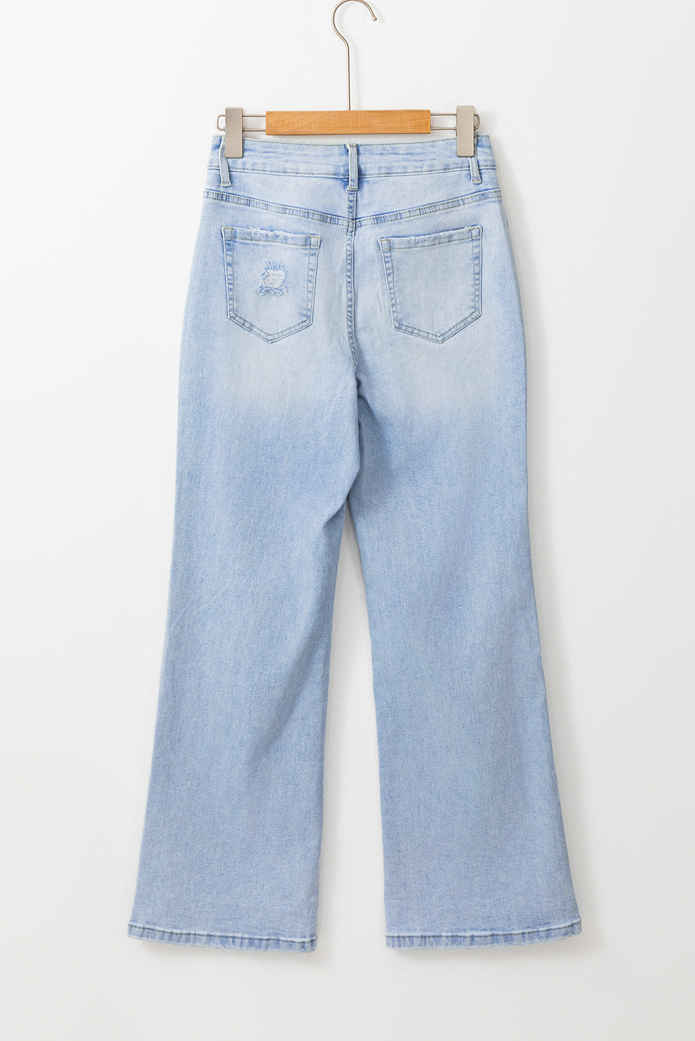 Beau Blue distressed flare jeans