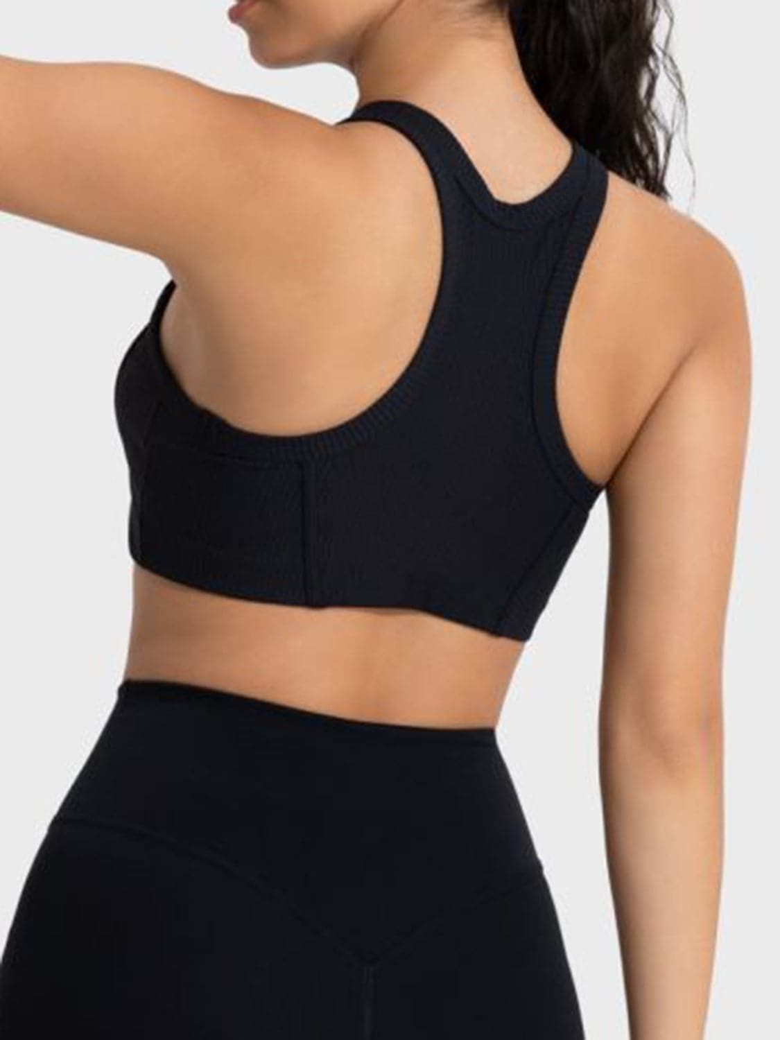 Wide Strap Cropped Sport Tank.